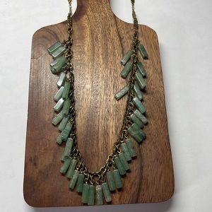 Sorrelli Green Jade Long Necklace